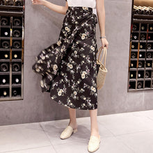 Load image into Gallery viewer, Lucyever Sexy Boho Women Chiffon Long Skirt Fashion Print Floral Spring Summer Beach Sun Skirt Elegant Plus Size Lace Up Faldas