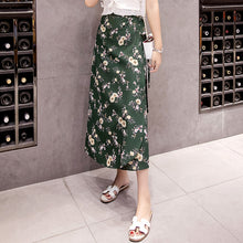 Load image into Gallery viewer, Lucyever Sexy Boho Women Chiffon Long Skirt Fashion Print Floral Spring Summer Beach Sun Skirt Elegant Plus Size Lace Up Faldas