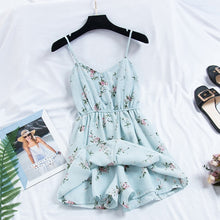 Load image into Gallery viewer, 2019 New Women's Dress Sweet Summer Casual Fashion Bohemian Print Thin Strap Sleeveless Black Dress for Women