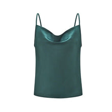 Load image into Gallery viewer, Satin Women Thin Wild Solid Camis Vest Women Tank Tops Female 2020 Summer Sexy Strap Basic Tops Chiffon Sleeveless Camisole топ