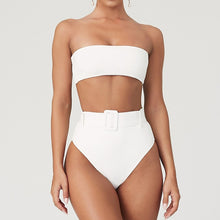 Load image into Gallery viewer, High Waist Bikini 2020 Sexy Black Swimwear Women Swimsuit High Leg Bandeau Bikinis Set Swimming for Bathing Suit Woman Swimsuits