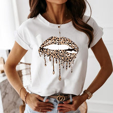 Load image into Gallery viewer, Simplee Women printed short sleeve round neck Shirt top Holiday beach summer style tops Cute square elegant solid slim blouses