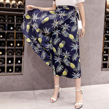 Load image into Gallery viewer, Lucyever Sexy Boho Women Chiffon Long Skirt Fashion Print Floral Spring Summer Beach Sun Skirt Elegant Plus Size Lace Up Faldas

