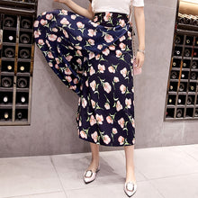 Load image into Gallery viewer, Lucyever Sexy Boho Women Chiffon Long Skirt Fashion Print Floral Spring Summer Beach Sun Skirt Elegant Plus Size Lace Up Faldas

