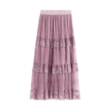 Load image into Gallery viewer, INMAN 2020 Summer New Arrival Artsy Dot Pattern Embroidery Patchwork Layered Fit Fairy Trend Skirt
