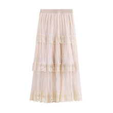 Load image into Gallery viewer, INMAN 2020 Summer New Arrival Artsy Dot Pattern Embroidery Patchwork Layered Fit Fairy Trend Skirt
