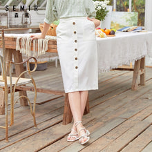 Load image into Gallery viewer, Semir 2020 summer new spring basic long skirt skirt female summer retro art skirt skirt
