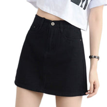 Load image into Gallery viewer, Women Button Denim Jeans Bodycon Mini Skirts Strench High Waist  Sexy Club Skirt Summer
