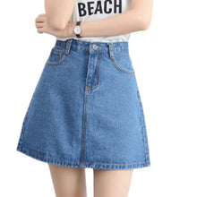 Load image into Gallery viewer, Women Button Denim Jeans Bodycon Mini Skirts Strench High Waist  Sexy Club Skirt Summer
