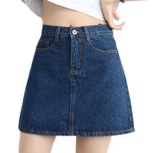 Load image into Gallery viewer, Women Button Denim Jeans Bodycon Mini Skirts Strench High Waist  Sexy Club Skirt Summer
