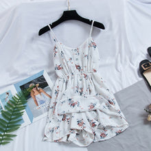 Load image into Gallery viewer, 2019 New Women's Dress Sweet Summer Casual Fashion Bohemian Print Thin Strap Sleeveless  Black Dress for Women
