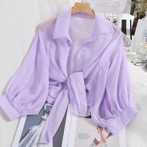 2020 Summer Chiffon Blouses Women Batwing Sleeve Loose Ladies Crop Tops Plus Size Chiffon Kimono boho Shirts chemisier femme
