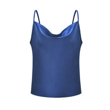 Load image into Gallery viewer, Satin Women Thin Wild Solid Camis Vest Women Tank Tops Female 2020 Summer Sexy Strap Basic Tops Chiffon Sleeveless Camisole топ

