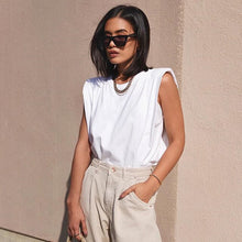Load image into Gallery viewer, Women Summer Sleeveless Tops Tee Female O Neck Vest Tanks Women Blouse Shirt Ladies Loose Chic Casual Blouses Cotton Tanks Shirt
