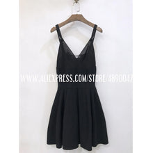 Load image into Gallery viewer, Women's Dress Sexy Summer V-Neck Dress Sleeveless Party Party Short Mini Skirt 2020 Fashion suspender dress with diamond buckle
