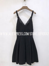 Load image into Gallery viewer, Women's Dress Sexy Summer V-Neck Dress Sleeveless Party Party Short Mini Skirt 2020 Fashion suspender dress with diamond buckle
