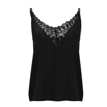 Load image into Gallery viewer, Women's Summer Strappy Lace Vest Top Sleeveless Shirt Blouse Ladies Solid Casual V-neck Loose Tank Tops New
